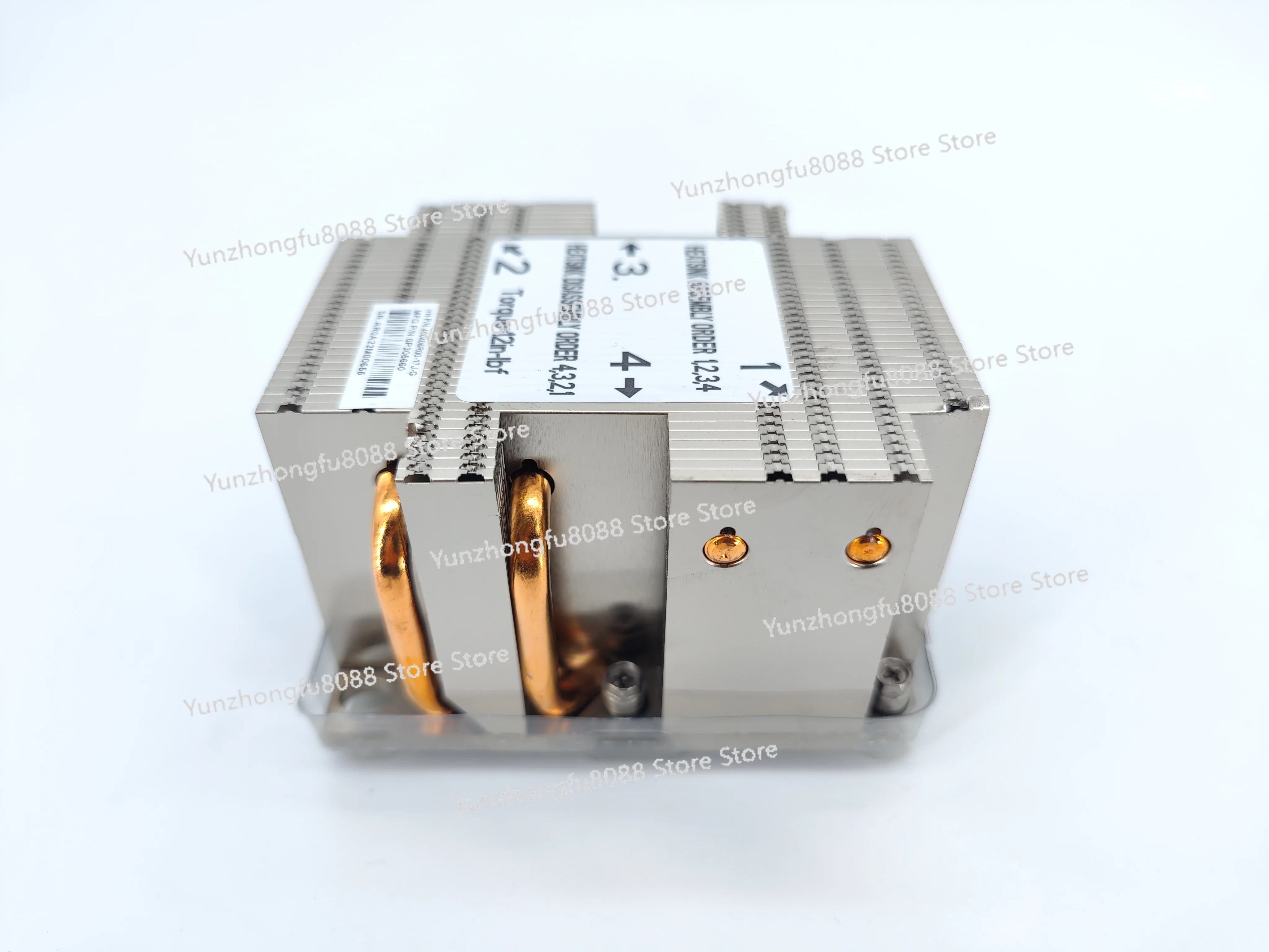 

Original Supermicro X11DPi-NT dual-channel 3647-pin CPU rectangular 4 copper tube copper bottom 2U radiator, wave