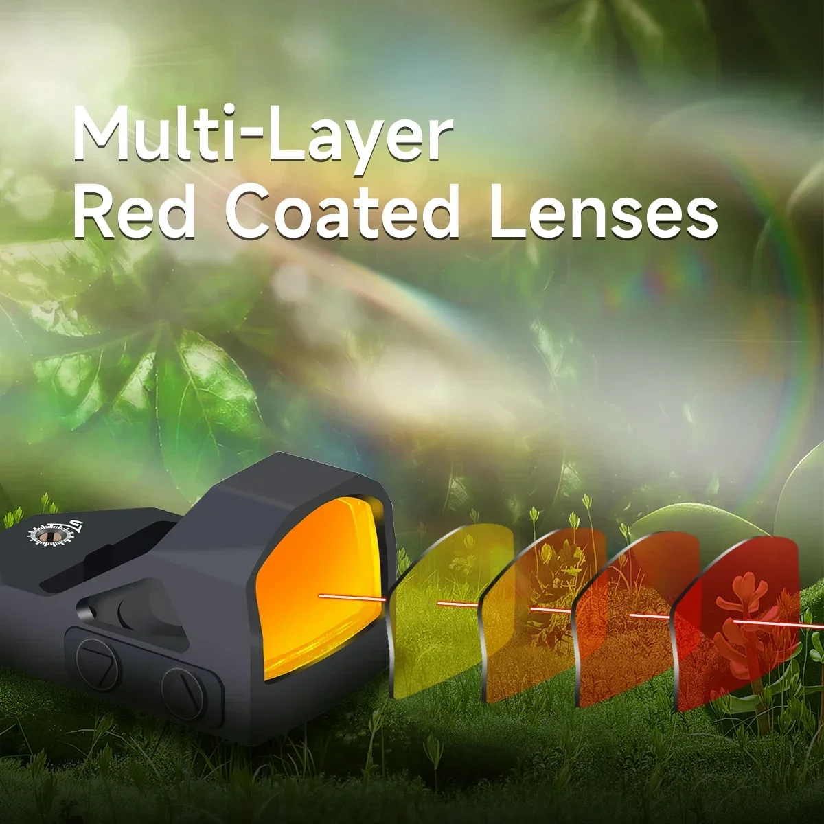 1x22mm berburu hijau titik merah optik pandangan refleks terbuka taktis 3 optik MOA kolimator Glock teleskop kompak