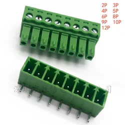 (10PCS)  NEW  KF2EDGR  Applicable  KF2EDGK  Plug  Spacing  3.81MM  3P  4P  5P  6P  7P 8P  9P  10P  12P  Bend Pin Socket  KF2EDGR