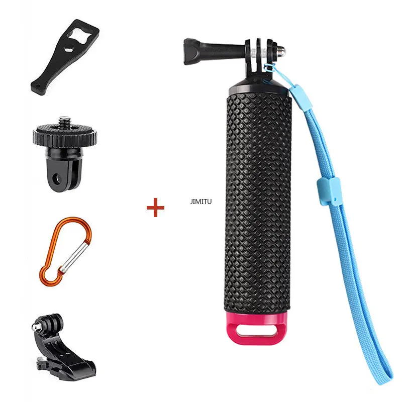 Água Flutuante Hand Grip Handle Mount Float Flutuabilidade Rod Para Gopro Hero 12 11 10 9 8 7 6 5 4 3 Xiaomi Yi 4K SJ4000 Câmera de Ação