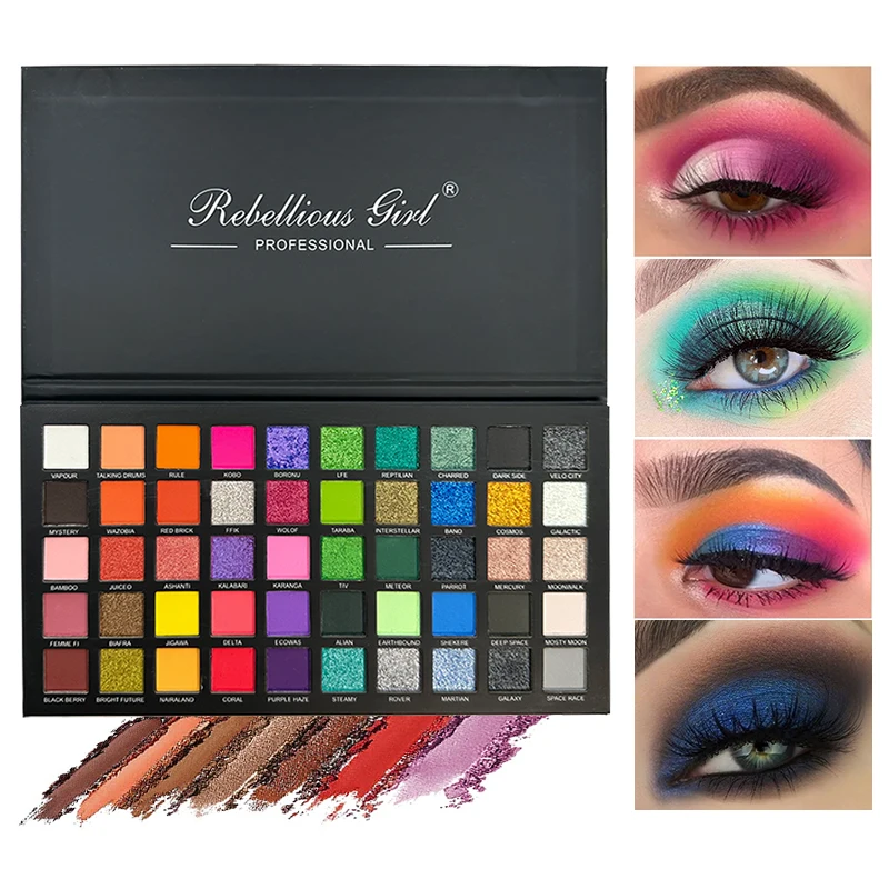 

50 Color Eye Shadow Matte Shimmer Makeup Plate Highly Colored Color Powder Durable Waterproof Eye Shadow Makeup Plate Cosmetics