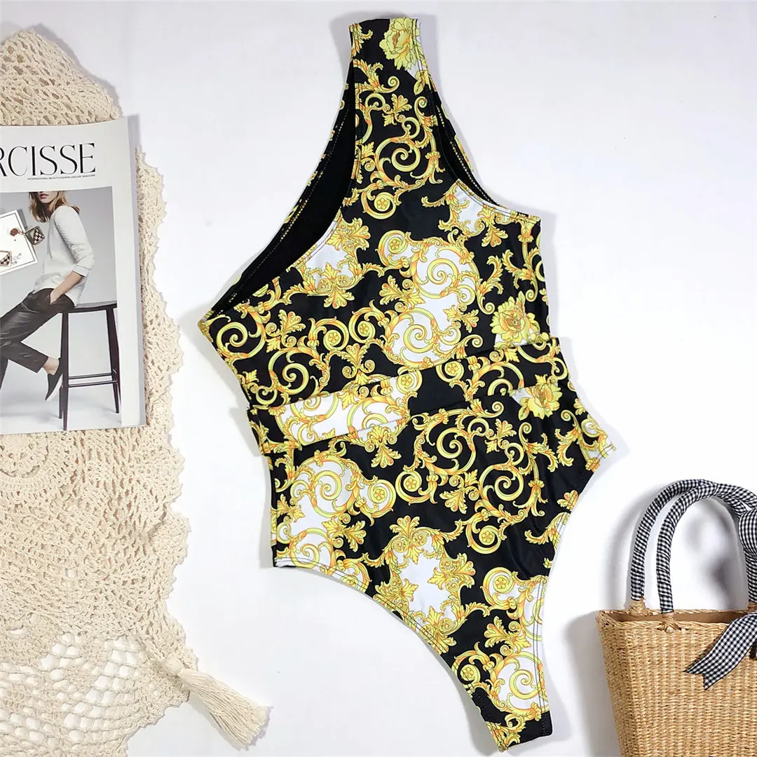 2026 Neuer Sexy One-Shoulder-Badeanzug mit Print und Polsterung, Damen-Bademode, Monokini, Badeanzug, Badebekleidung, Damen-Badeanzug V2034 – Detail 16