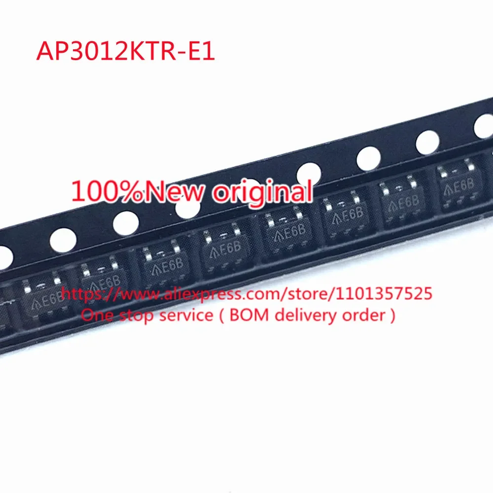 

(50pcs) 100% Original: AP3012KTR-E1 Mark: E6B - Booster switch regulator IC positive adjustable 1.25V 1 output 500mA (switch)