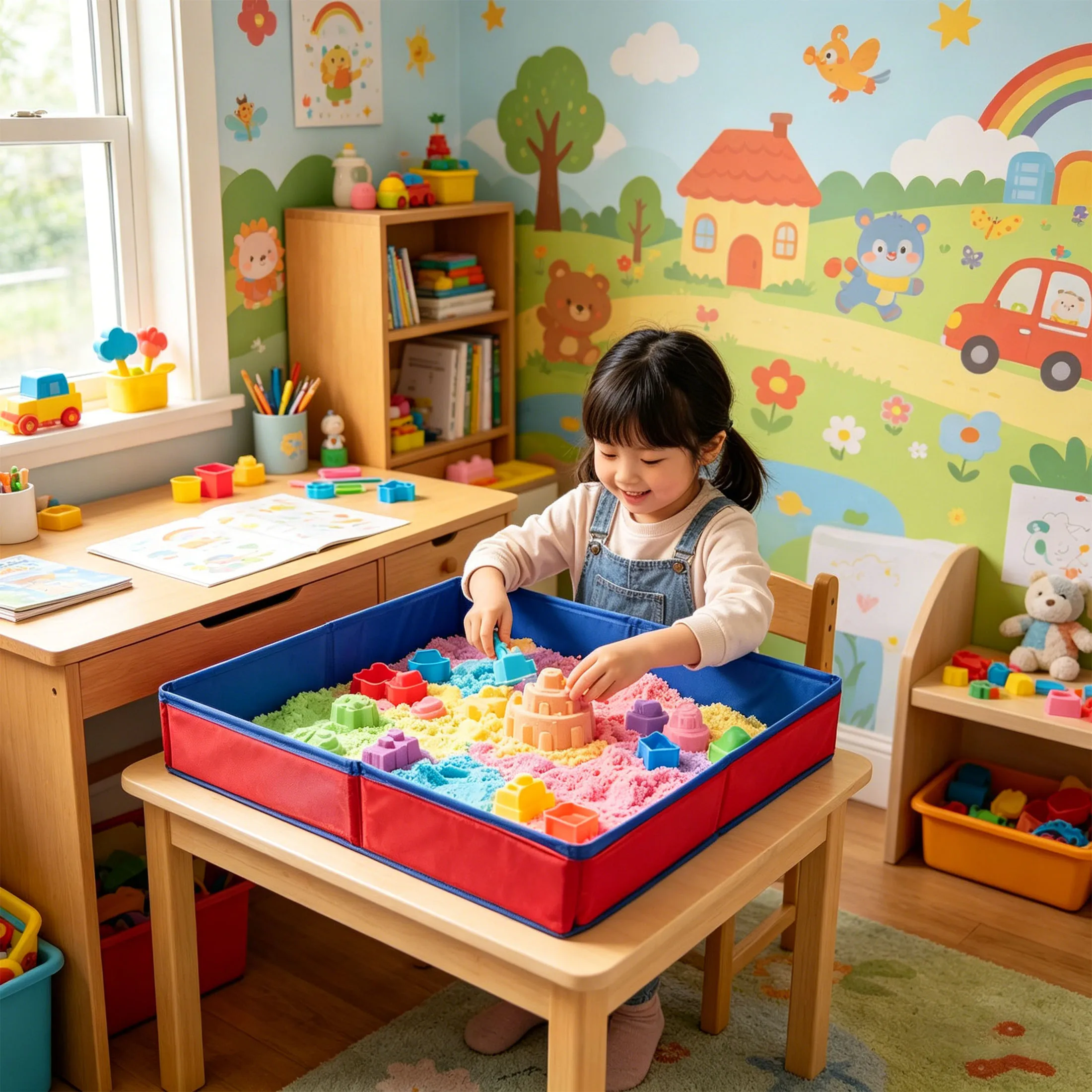 

Sand Table Sandbox Toys for Kids Summer Beach Outdoor Play Sand and Water Sensory Table Sandpit Toys for Boy Girl Christmas Gift