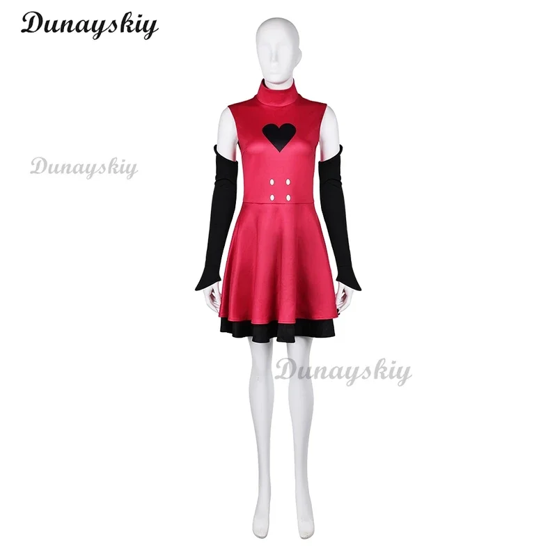 Anime Charlie Morningstar Cosplay Combats Costumes Charlie Hazbin Uniform Suits Hotel Halloween Carnival Party Women Girls