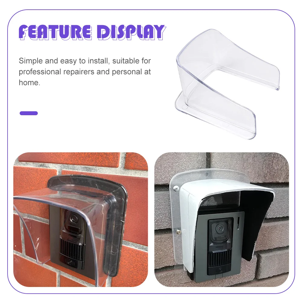 Doorbell Rain Cover Waterproof Protector Plastic Cover for Fingerprint Device Attendance Machine Control