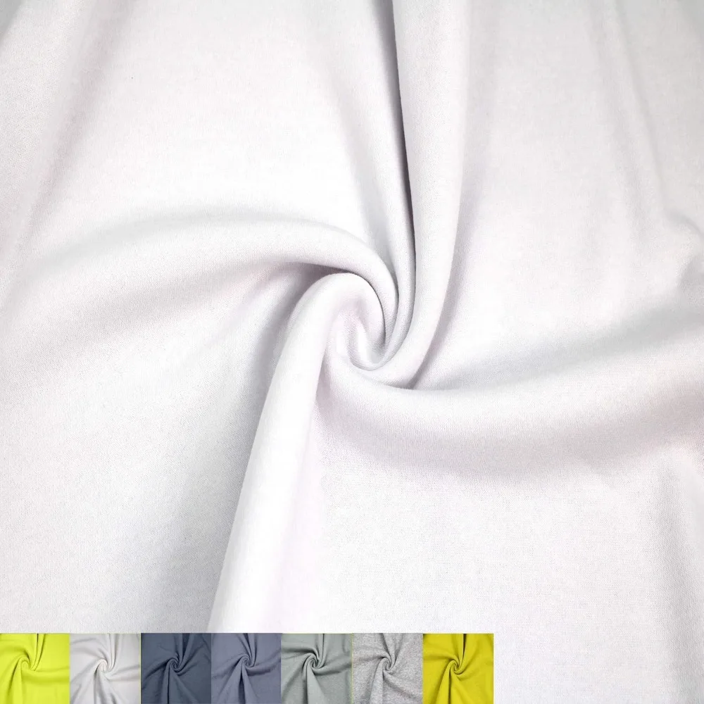 

Inc 61" Wide Poly Cotton Fleece Fabric by The Yard-250 GSM, Medium Weight, Warm, Breathable, 2-Way Stretch – for Apparel, Sweat