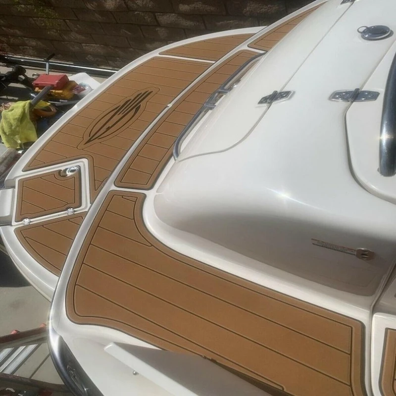 KXKZREN Custom 2008 Chaparral 350 Signature Swim Platform Cockpit Premium EVA Foam for Boat Flooring Pad Non-slip Deck Sheet Mat