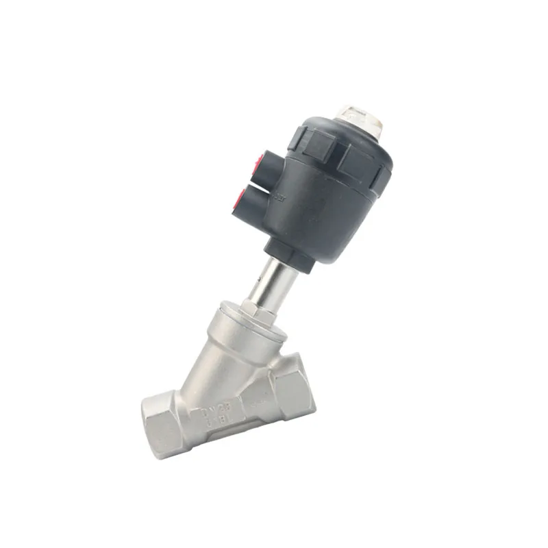 Pneumatic Angle Seat Valve | Plastic Actuator PN16 High Temperature | DN15-DN80 2/2 Way Air Control Valve