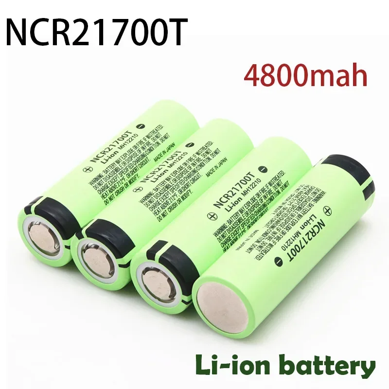 

100% Original 21700 NCR 21700T 3.7V 4800mAh High capacity flashlight Electric screwdriver Rechargeable lithium battery