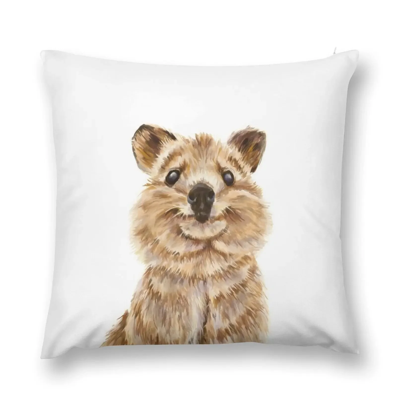 Quokka, the happiest wildlife on Earth Throw Pillow Christmas Pillows Cushions Room decorating items Pillowcase pillow