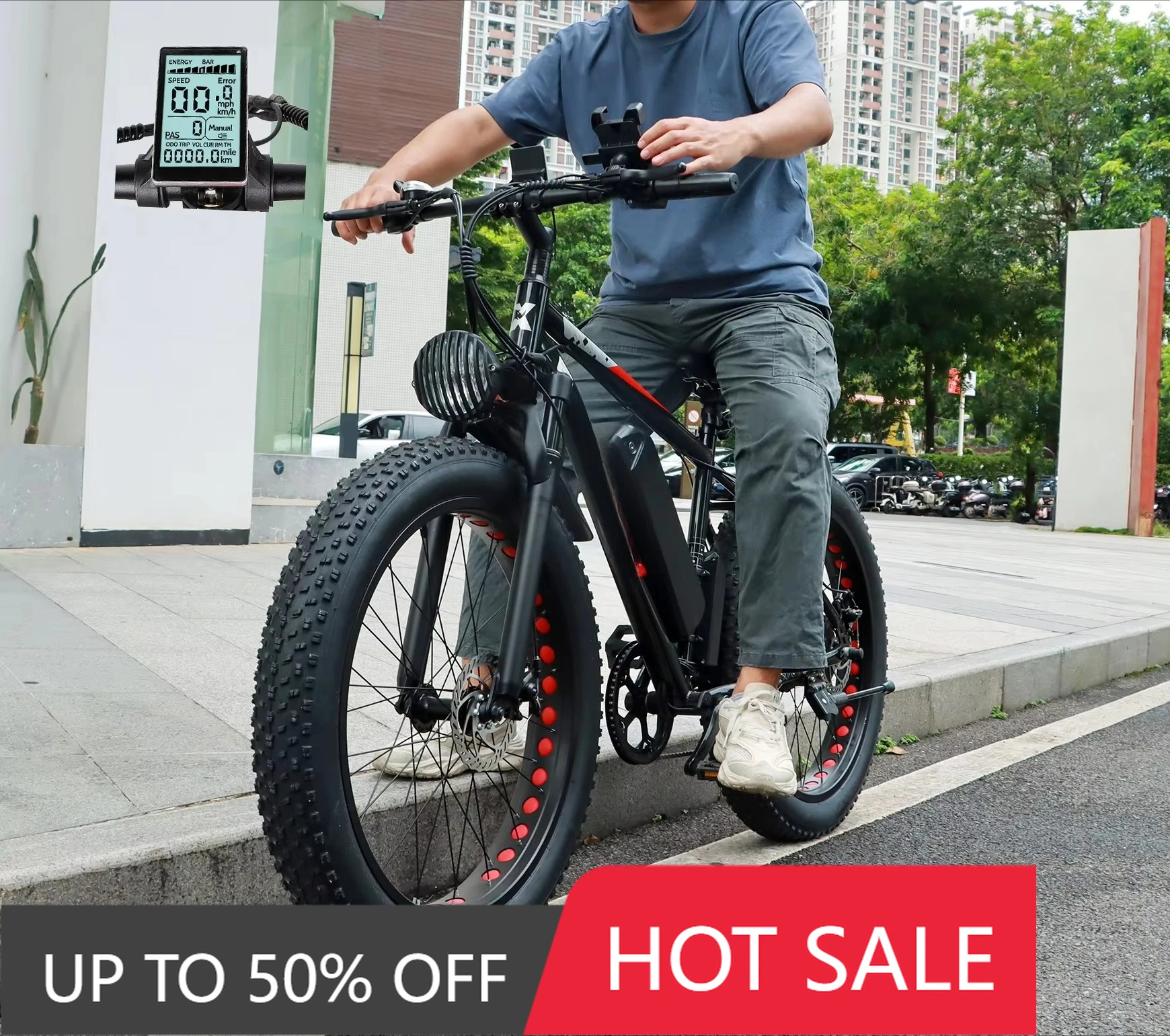 

JYF Hot Sale 500W Dirt Electric Bike 48V 10Ah Electric Bike 26x 4 Inch Fat Tire Electric Bike 250w 350w 500w Snow