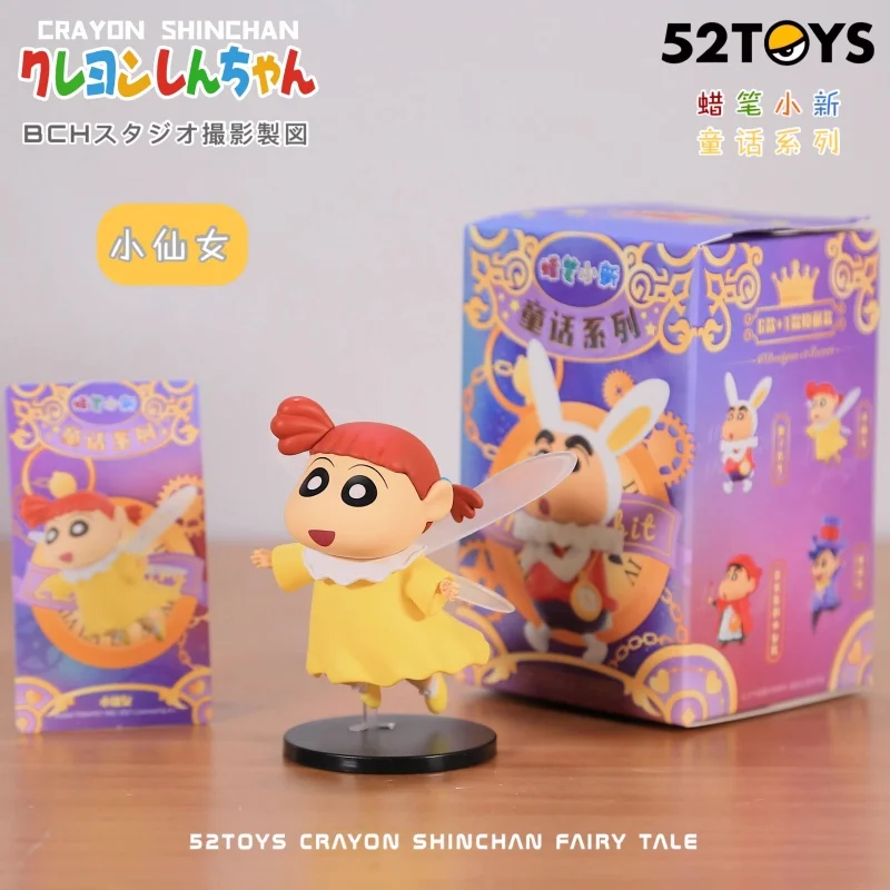 52 игрушки Crayon Shin-chan Fairy Tale Series слепая коробка Crayon Shin-chan слепая коробка игрушечная фигурка аниме милая кукла подарок на день рождения игрушки