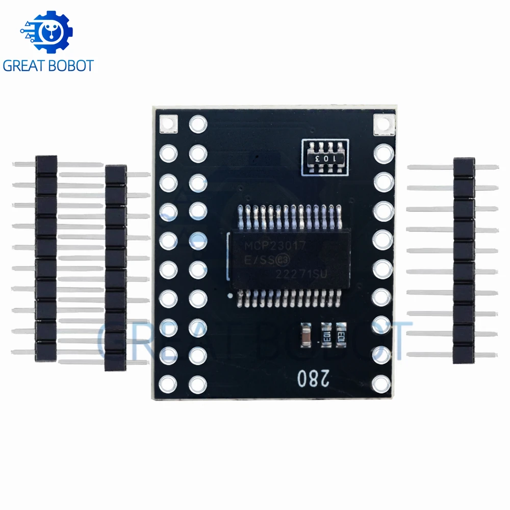 MCP23017 Serial Interface Module IIC I2C SPI MCP23S17 Bidirectional 16-Bit I/O Expander Pins 10Mhz Serial Interface Module