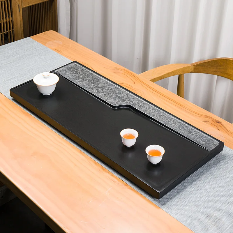 

Simple Wujin Stone Tea Tray Kung Fu Tea Sets Stone Tea Tray Large Tea Table Home Office Use Home Gift