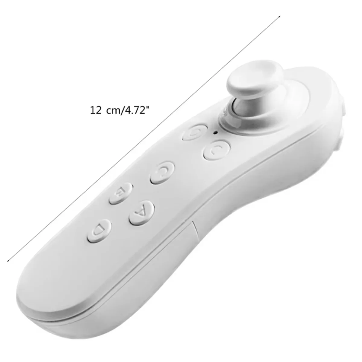 عصا تحكم ABGIVR لهاتف Android IOS وحدة تحكم بلوتوث الزناد Joypad وحدة تحكم الألعاب PC صندوق التلفزيون الذكي باللون الأبيض