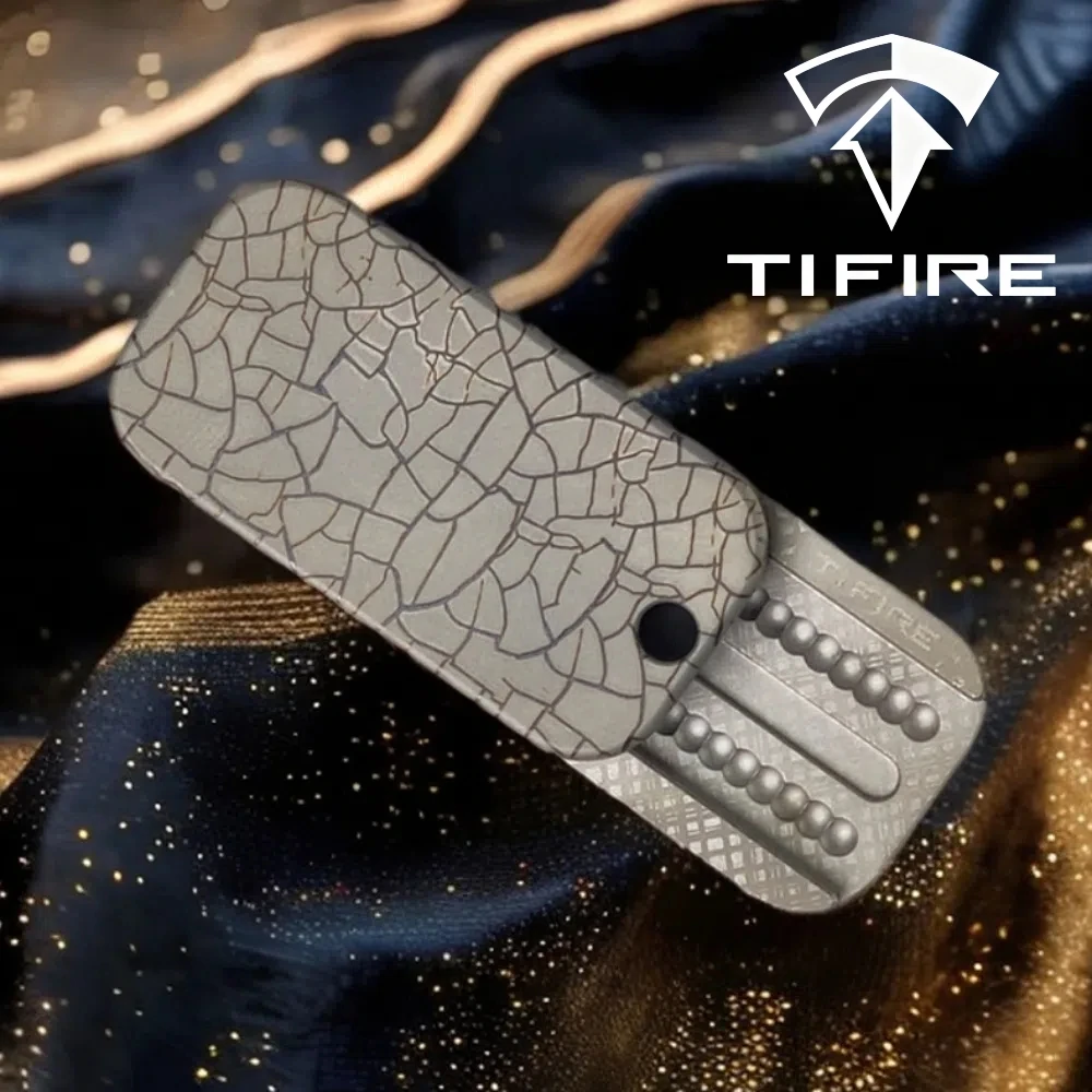 TIFIRE EDC Titanium Colorful Fidget Slider Dingding Metal Push Slider Stress Relief Toy Novelty Toy Anxiety Relief Gadgets