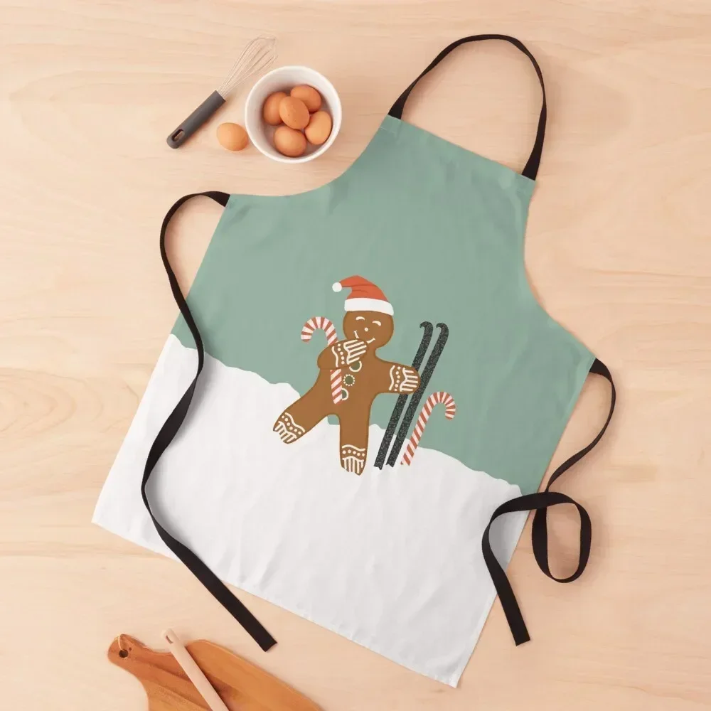 Jolly Gingerbread Man Apron Household Items christmas Apron