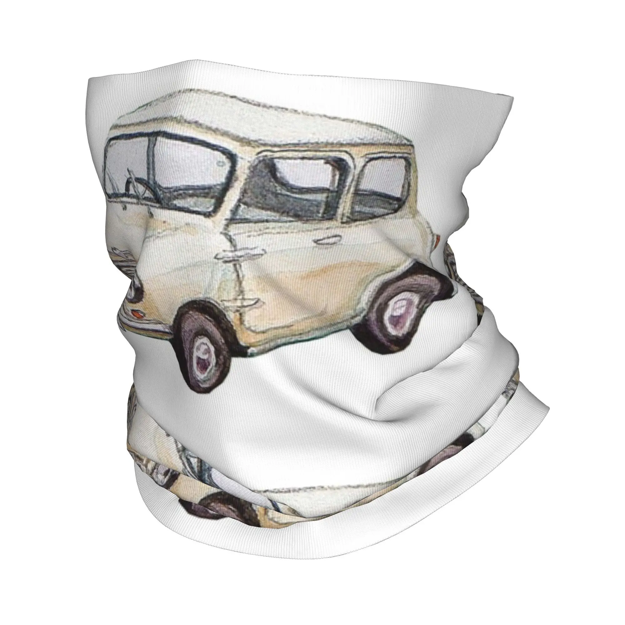 كلاسيكي أبيض صغير كوبر بألوان مائية نمط باندانا الرقبة الجراب مطبوعة وشاح سحري متعدد الاستخدام قناع الوجه الجري للجنسين الكبار