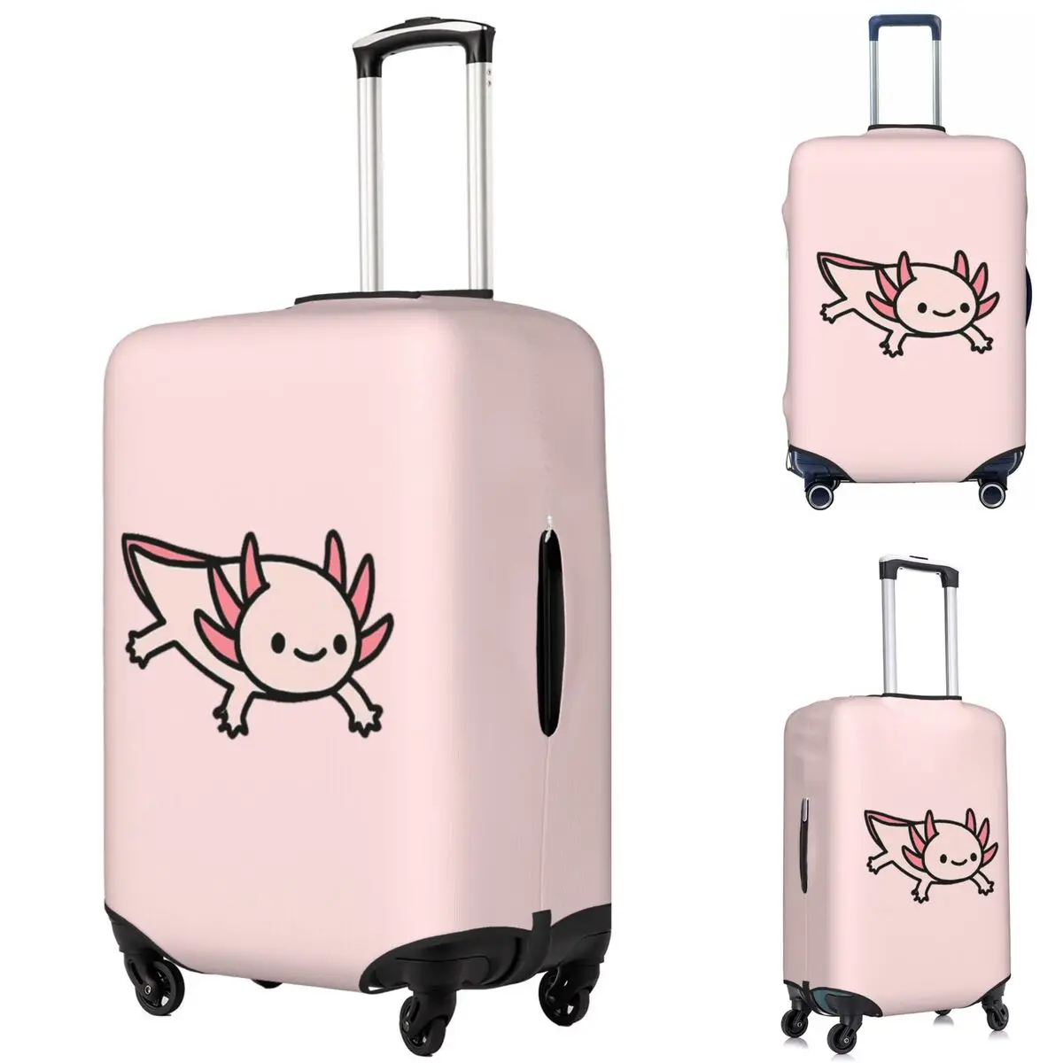 

Axolotl Suitcase Cover Protection Elastic Travel Luggage Protector Covers for 18-32 Inch