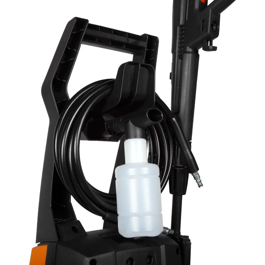 2300 PSI elektrische hogedrukreiniger met wielset en 1,4 GPM instelbaar debiet voor efficiënte huis- en buitenreinigingsapparaat