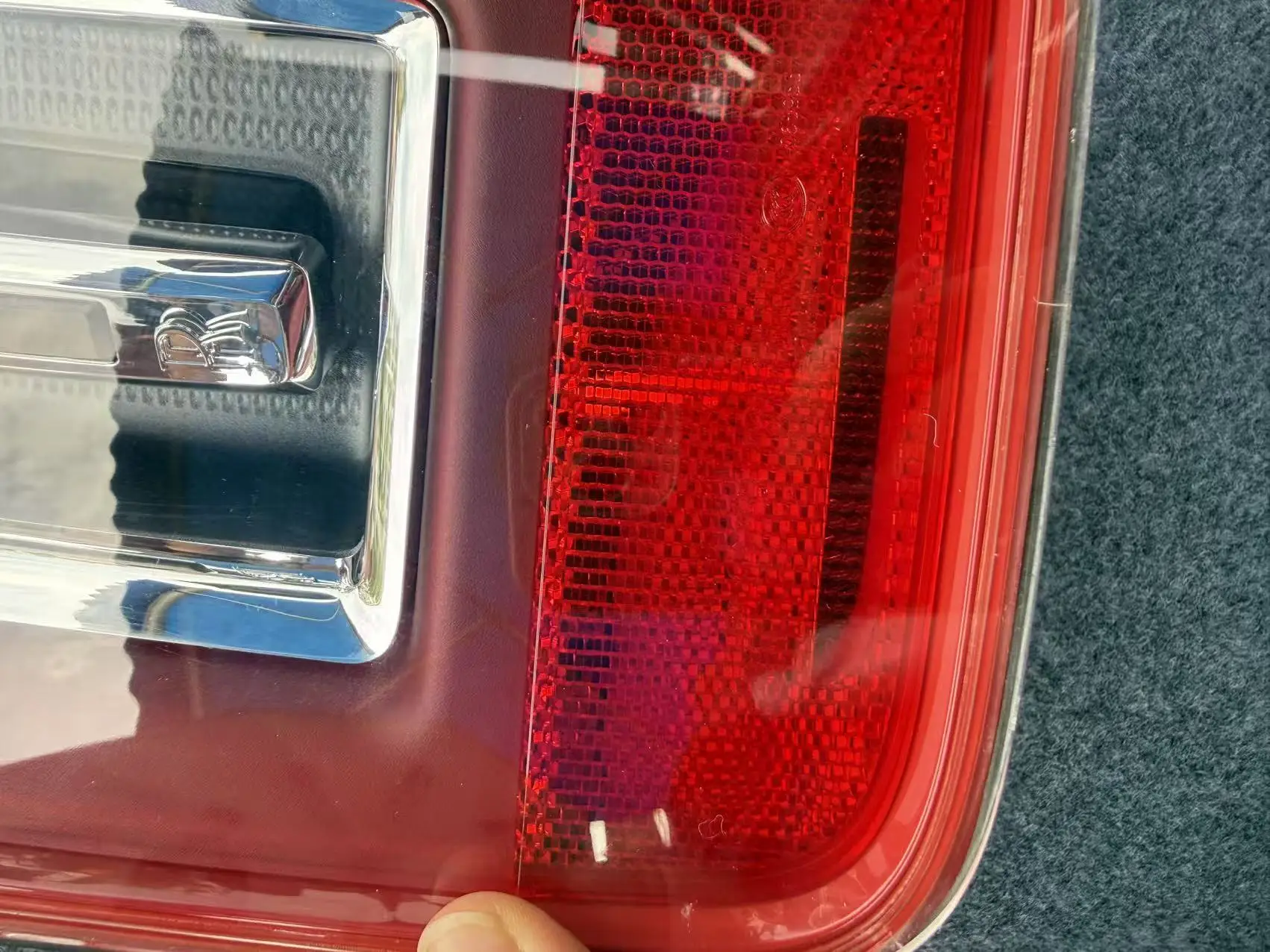 63217447044 Bi LED Tail Lights  Cullinan  with Red Lens and Blue Light Color