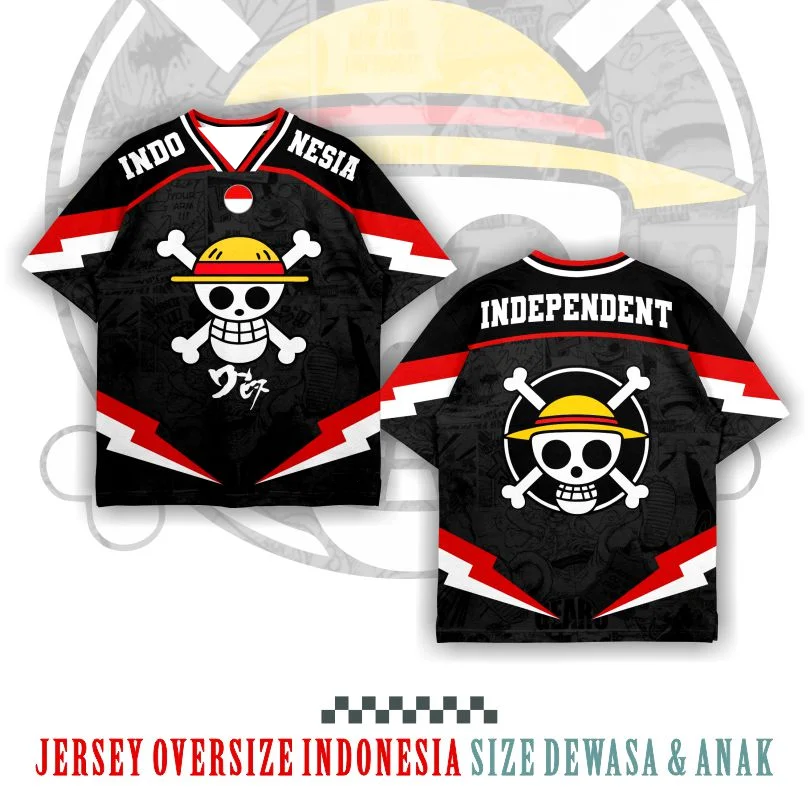 3D Printing Indonesia - Футболка One Piece Jolly Roger Indonesia