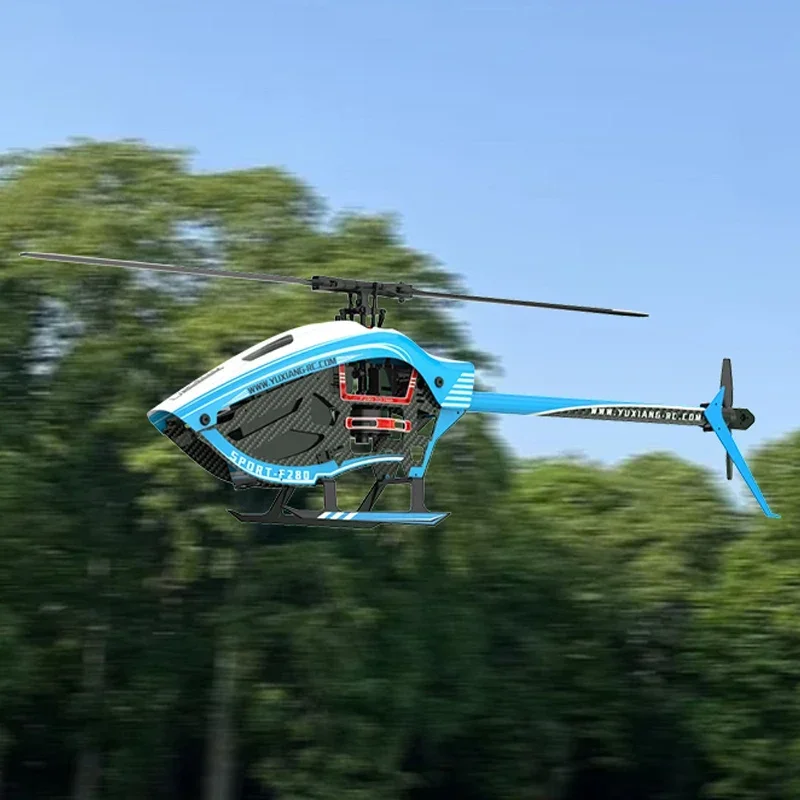 Yxznrc F280 helikopter zdalnego sterowania 3d Stunt Reverse Rc sześciokanałowy bezszczotkowy silnik 2.4g bezpośredni napęd Model helikoptera zabawka