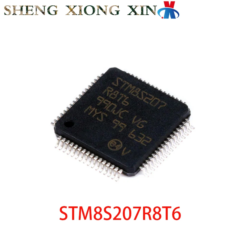 5pcs/lot 100% NEW STM8S207R8T6 LQFP-64 Microcontroller Unit  STM8S207 8S207R8T6 Integrated Circuit