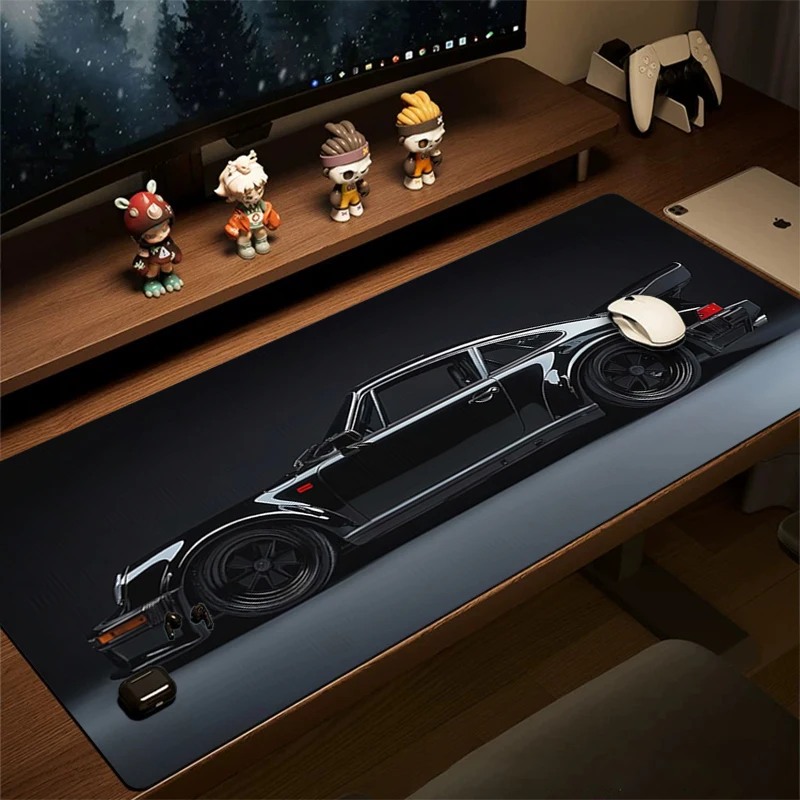 

1pc Cool Black Car Styling Mouse Pad Non Slip Rubber Desk Mat for Gaming and Office Use Pad for Laptop PC Home Desk Accessories