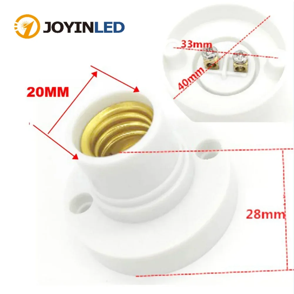 20PCS NEW Screw Lamp Base E14/E27 Lamp Holder Socke Base Light Bulb Socket Holder Adapter