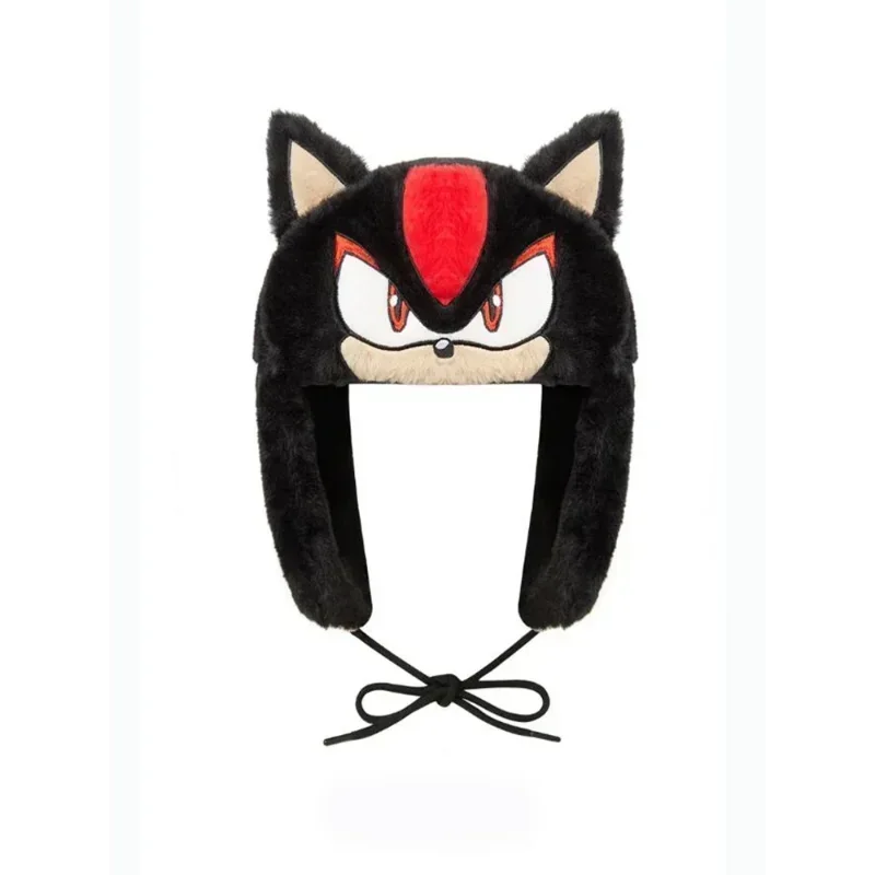 لعبة S-سونيس ألعاب من نسيج مخملي أنيمي الخريف الشتاء الدافئة Ushanka قبعة سوداء Y2K قبعة رائجة البيع المرأة قبعة الصياد امرأة قبعات التزلج قبعة هدية #3