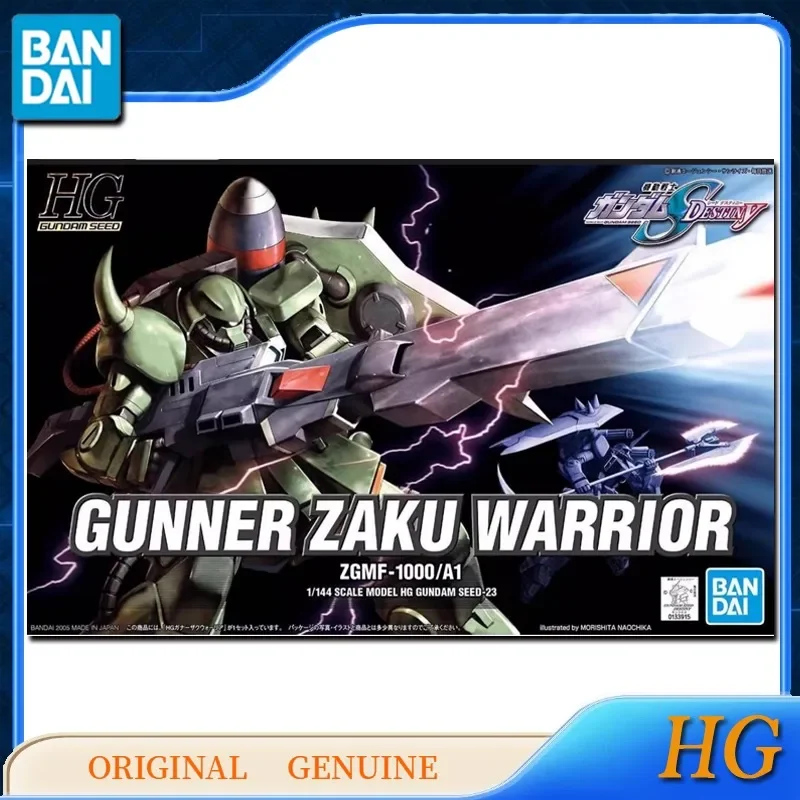 Bandai Original Genuine HG GUNDAM GUNNER ZAKU WARRIOR Anime Action Figures Toys for Boys Girls Kids Gift Model Ornaments