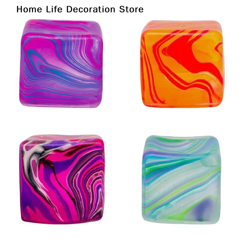 【TG】Stress Cube  Fidget Toys for Relaxation High Density Gel Filled Fidgets for Classroom Sensory Calming Toys for Kids Adult