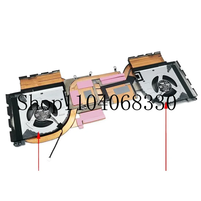 

New Laptop CPU GPU Heatsink Fan Cooler for Lenovo Legion S7 16IRH8 Y9000X IRH8 2023 82Y3 5H40S20943 5H40S20944 DC 12V