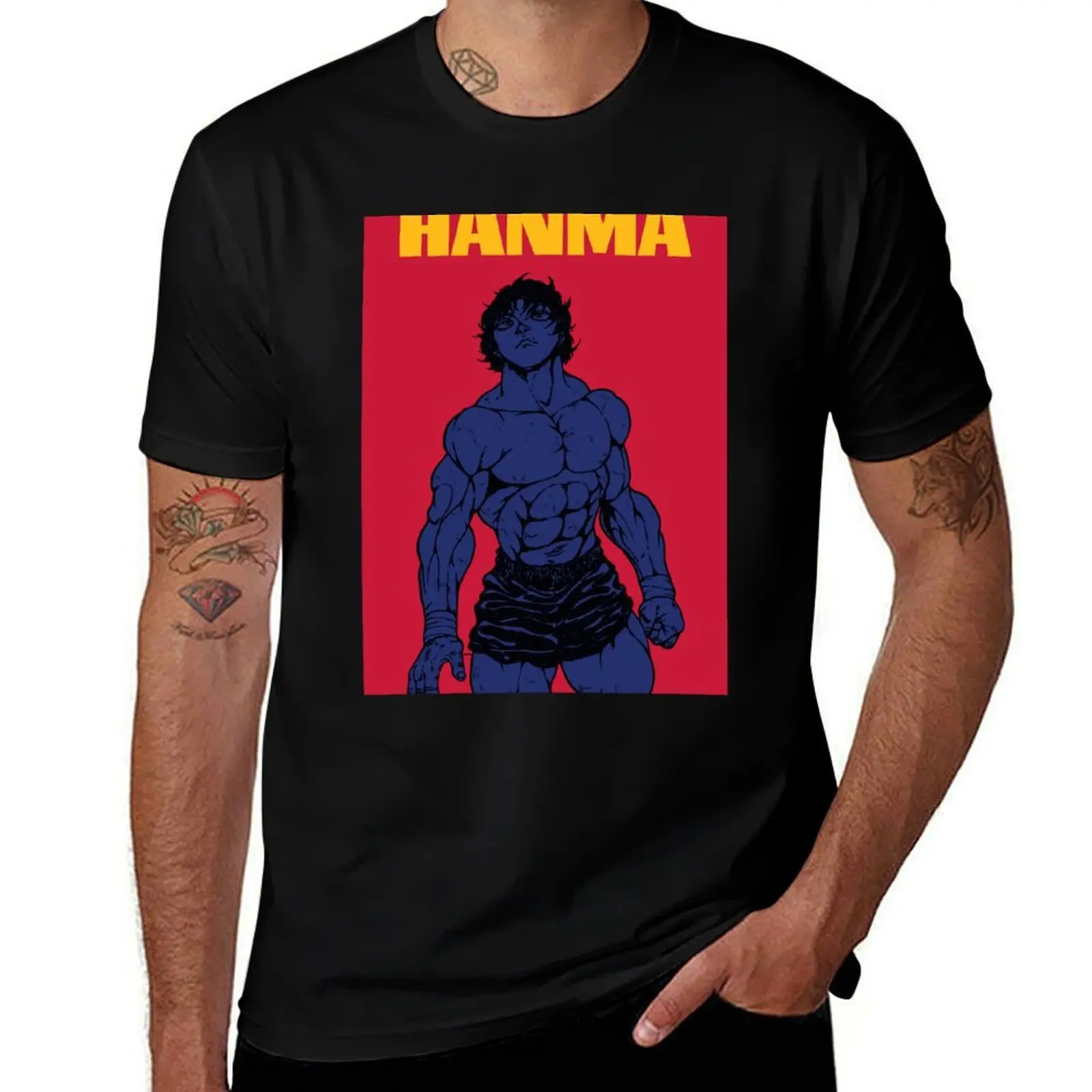 

Baki Hanma Aesthetic . T-Shirt Classic Print Short Sleeve Shirt