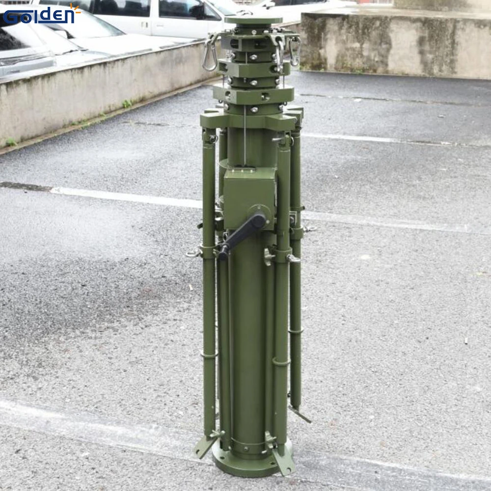 Manual vertical spraying winch upward telescopic winch upward mast