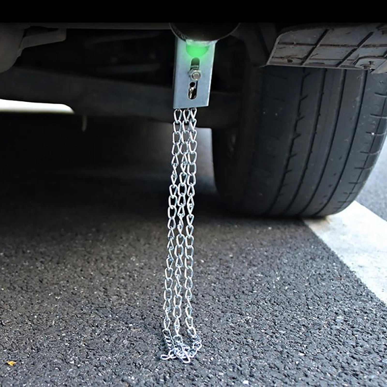 

2pcs Car Anti-Static Chains Galvanized Iron Strong Conduction Electrostatic Belt Static Charge Release Safe Driving Decorative