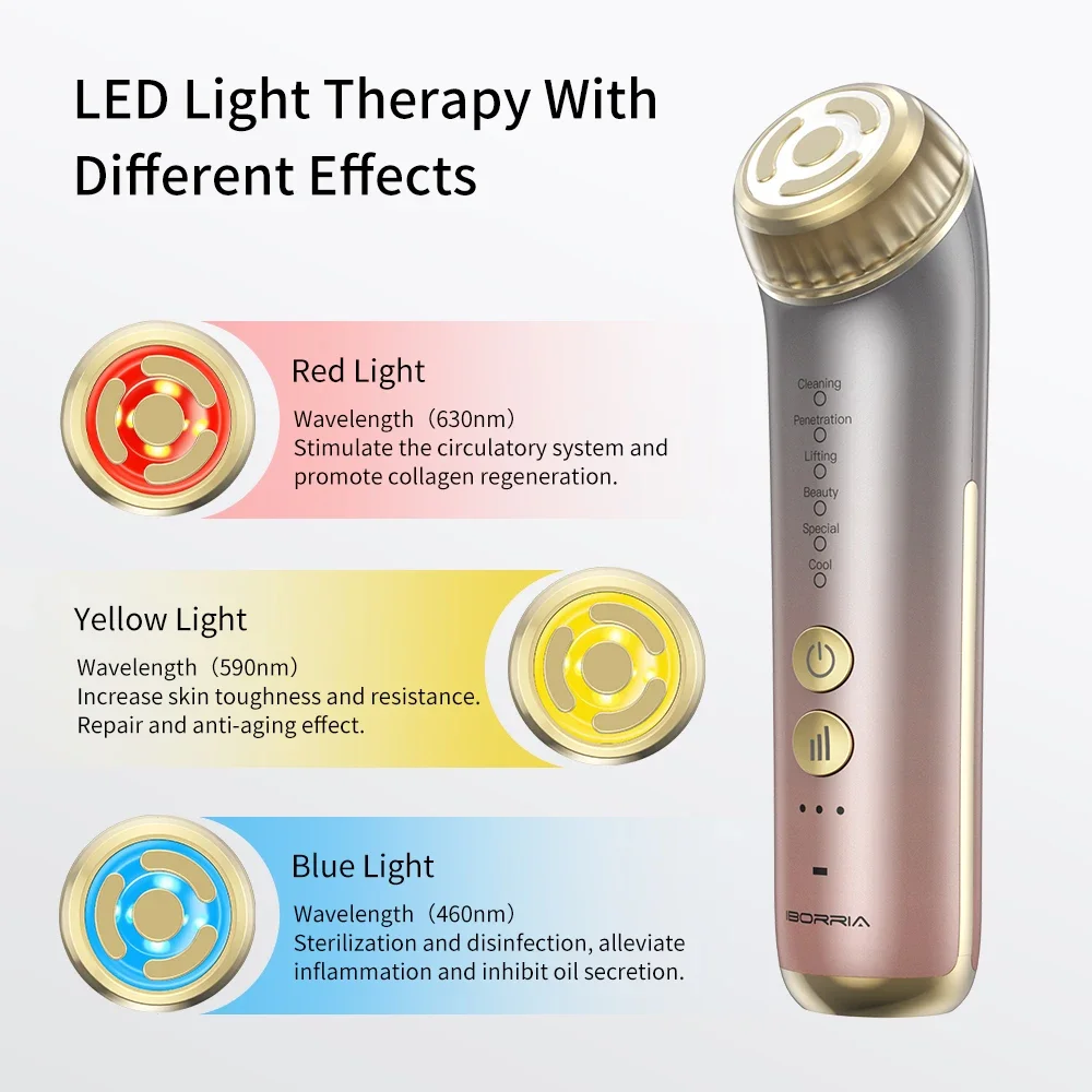 High Frequency Skin Care Machine Multi Function Rf Spa Facial Massage With Blue Light Acne Treatment Device