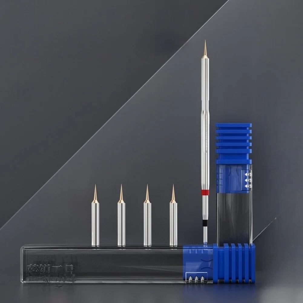 C210 Soldering Iron Tip For Ultra Fine Pure Copper For Phone Screen Motherboard Repair Station Replacement Tool Accessories Silv