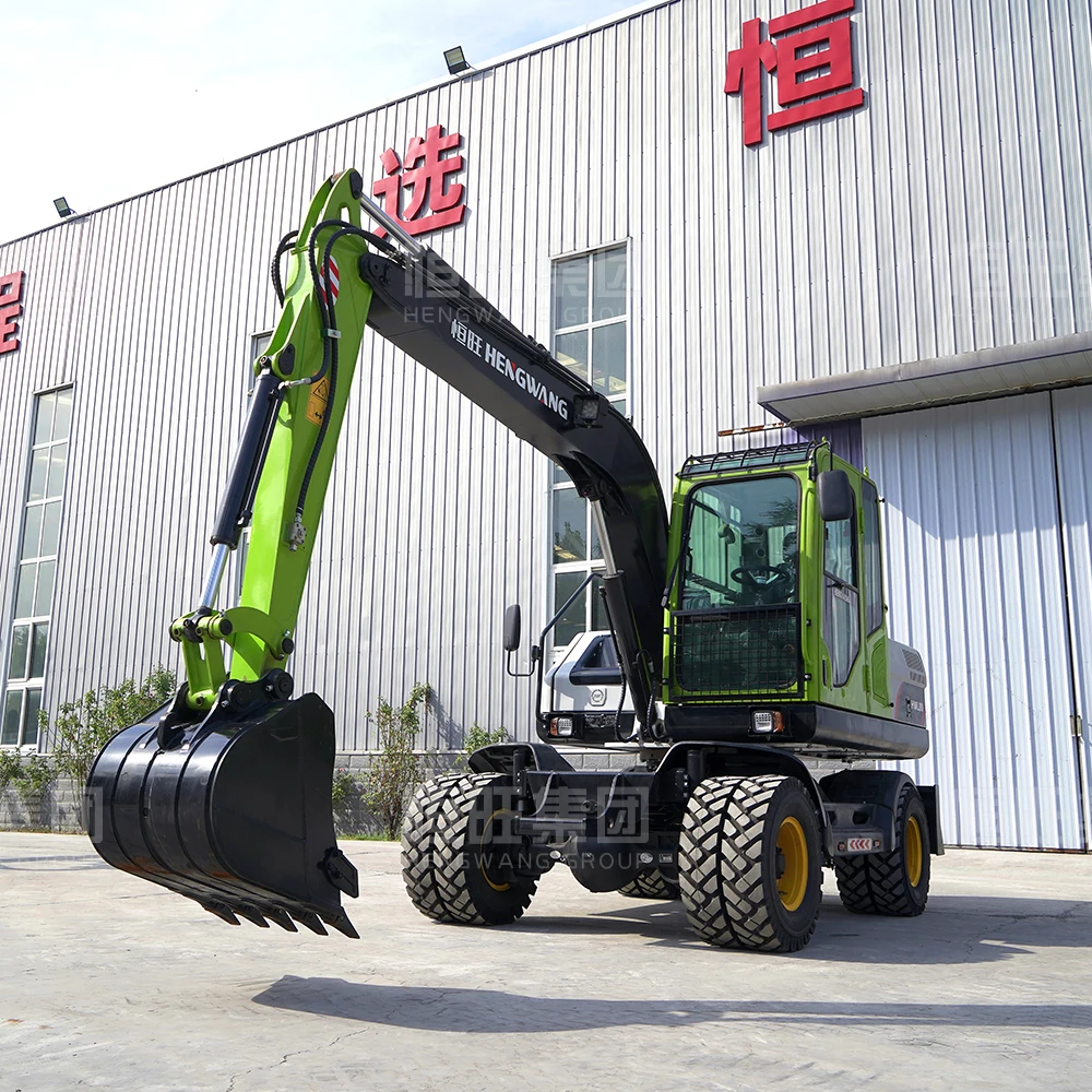 Radbagger 8T Radbagger Baumaschinen Werkzeuge Schwere Maschinen Bagger Ausrüstung Engineering FactoryCustomize