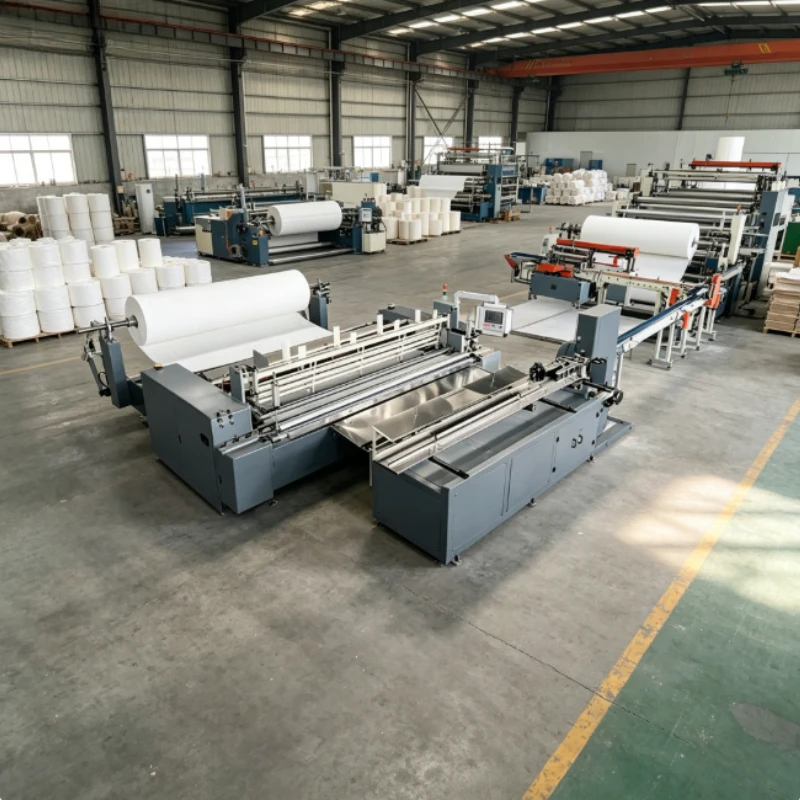 Intelligent Toilet Paper Machine With Touch Screen Control Panel Adjustable Running Speed And Roll Size For Tissue Production