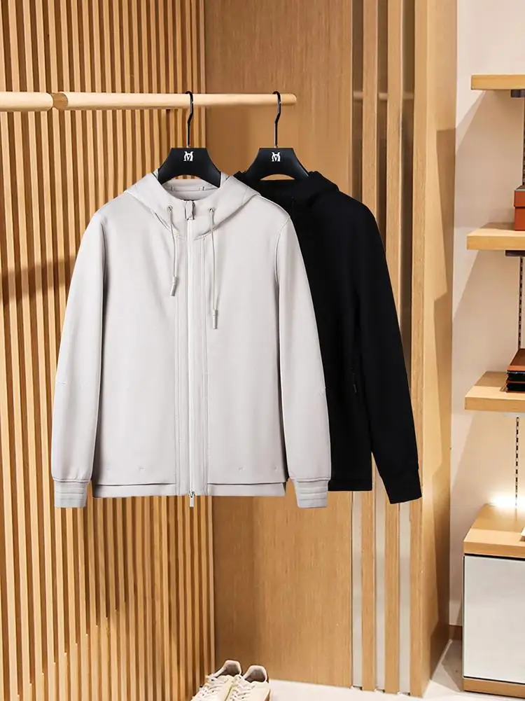 

Мужская повседневная куртка Soft Ho с капюшоном, спортивная верхняя одежда для отдыха, пятислойная куртка-сэндвич с защитой от сминания, на молнии, с длинными рукавами