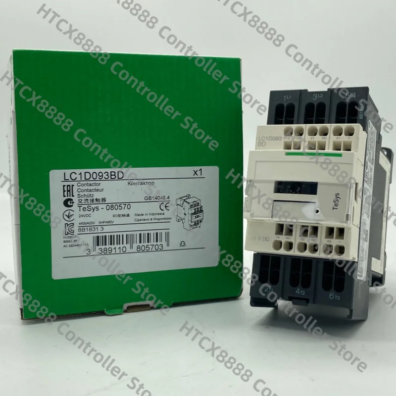 Brand new original LC1D093BD three pole contactor 9A 24VDC spring terminal