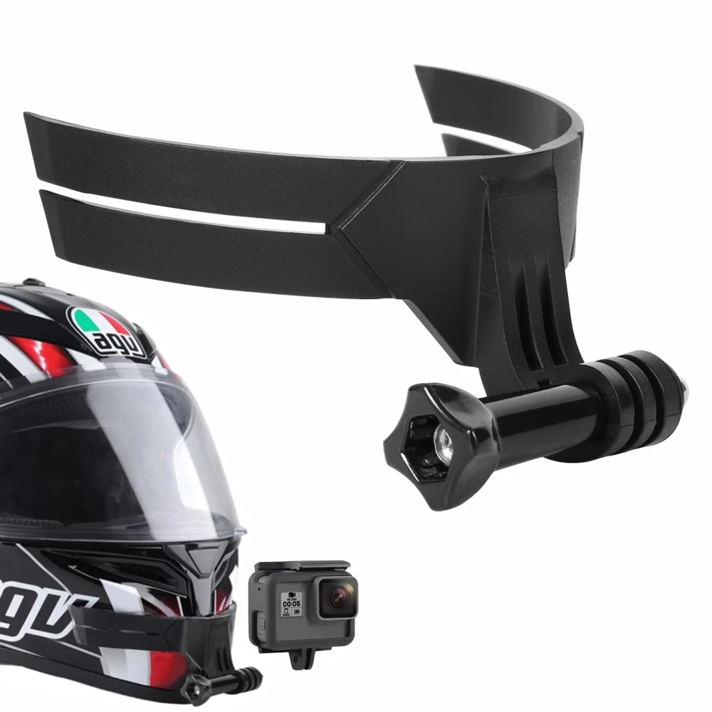 Motorcycle Helmet Chin Stand Mount Holder With Sticker for GoPro Hero 11 10 9 8 7 Black Full Face Frame Camera Accessories