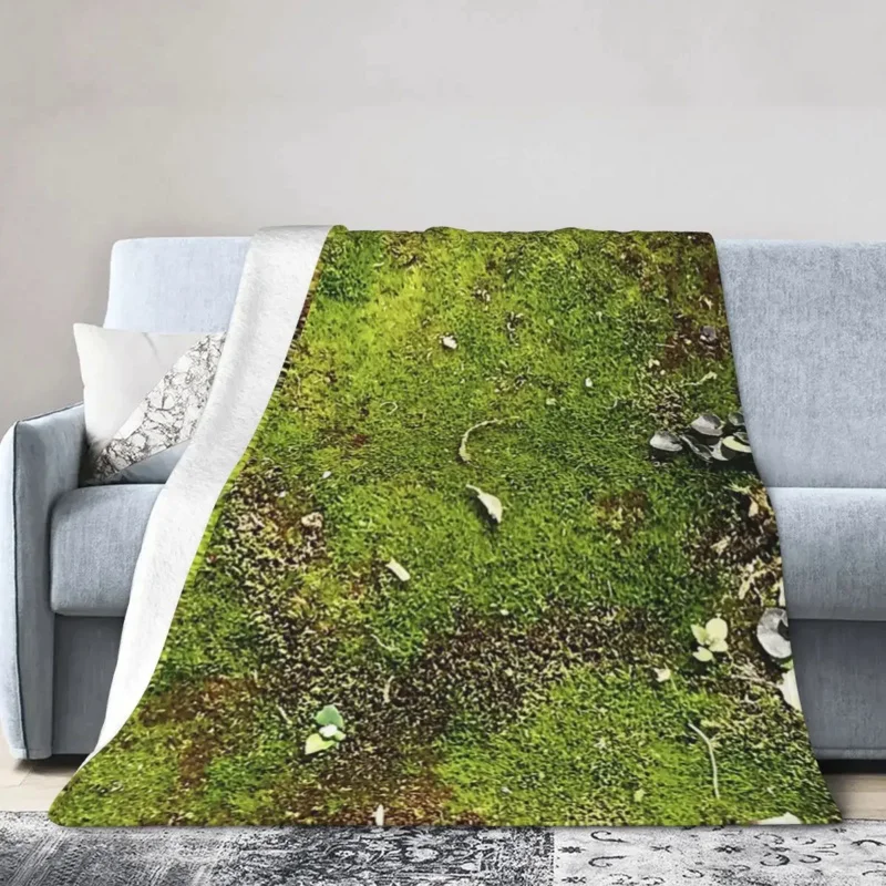 

World Of Moss Blankets Soft Warm Flannel Throw Blanket Bedspread for Bed Living room Picnic Travel Home Sofa