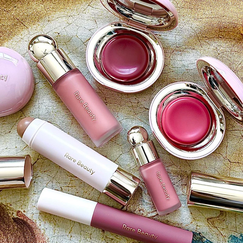 Rara belleza lápiz labial colorete crema ojos rubor líquido impermeable Mositure cara contorno sombra colorete líquido maquillaje regordete