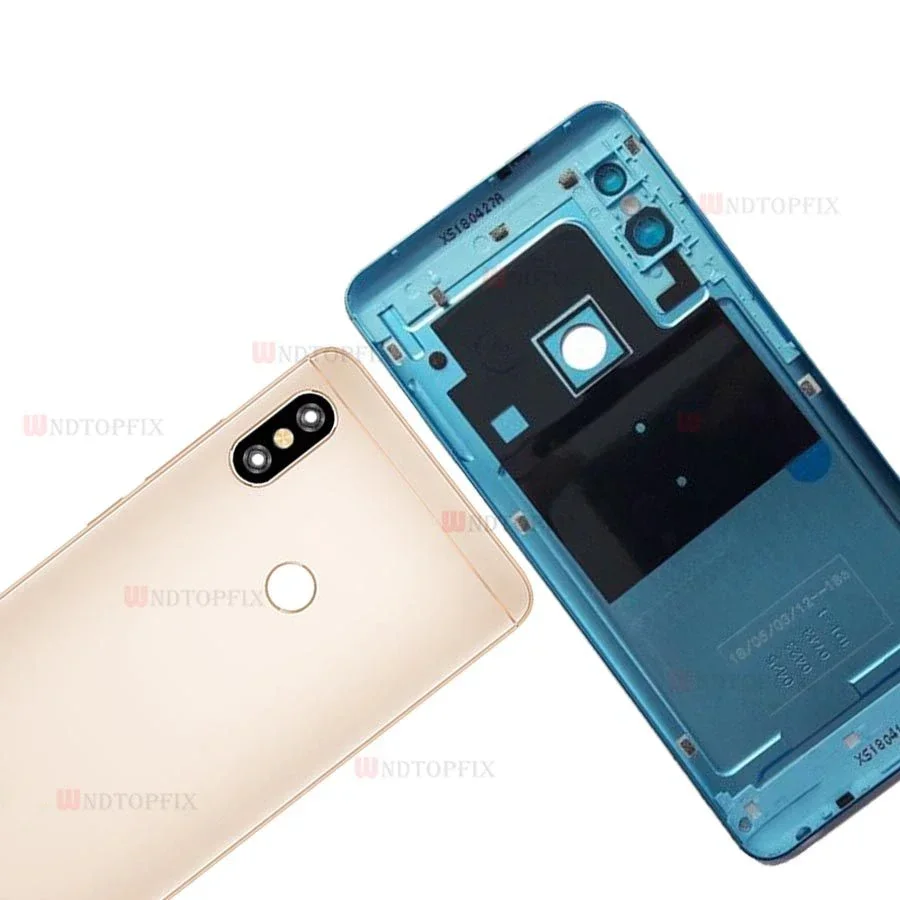 New Housing For Xiaomi Redmi Note 5 Pro Battery Cover Replacement Parts Case With Lens Buttons Note 5 Back Cover Case image 6