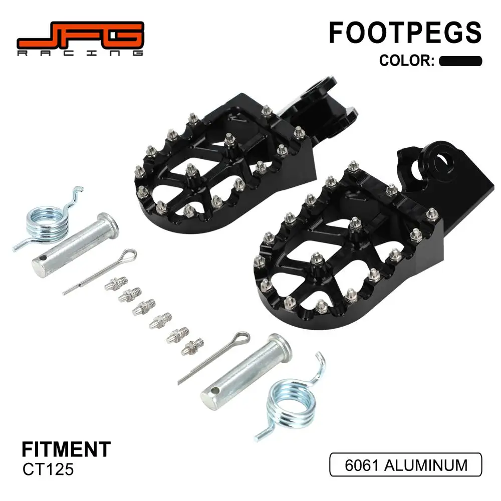 

Motorcycle Footpeg Foot Pegs Pedal Footrests Foot Rests For HONDA CT125 CT 125