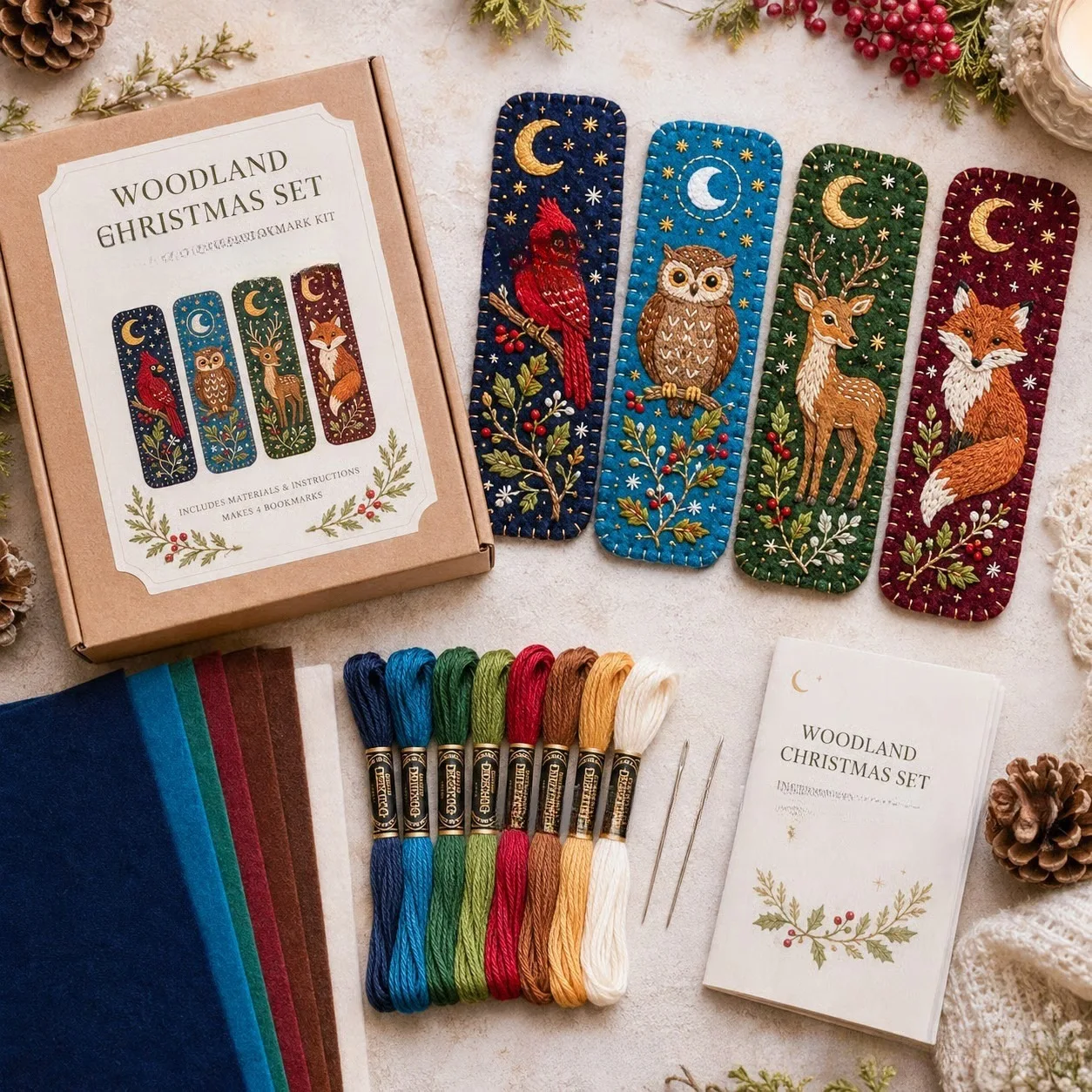 Набор для рукоделия: Рождестве – обзор и цена Embroidery Xmas Kits